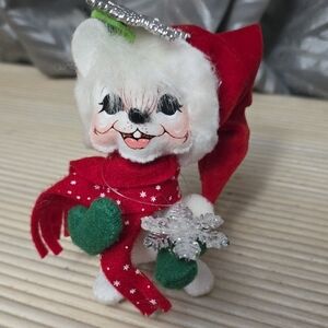 Annalee Festive Dog with Red and Green Details